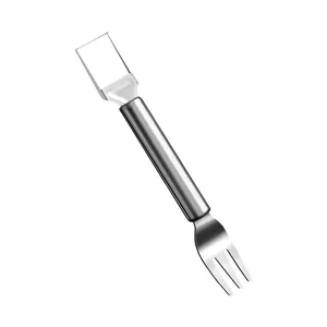 Stainless steel dual-head watermelon cutter fork and slicer tool