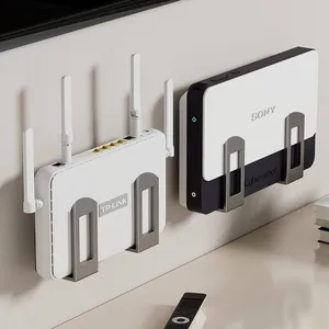 Supporto da parete in metallo per router e dispositivi elettronici per una gestione ordinata