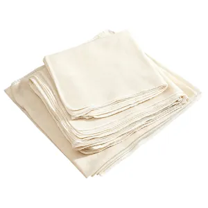 Set of reusable food grade pure cotton gauze steamer cloth liners for steaming food