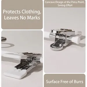 Non-slip metal pants hangers with protective padding for crease-free organization