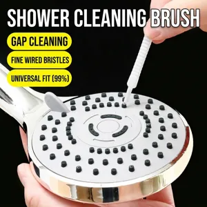 Mini shower head hole cleaning brush for bathroom nozzle crevice dredging tools