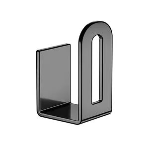 Staffa da parete professionale in metallo nero per router e decoder TV box organizer