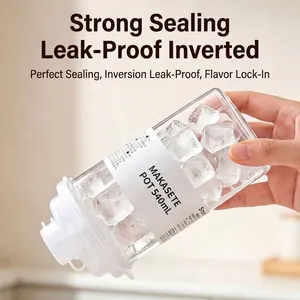 540ml portable food-grade ice making cup with leak-proof seal and clear minimalist design