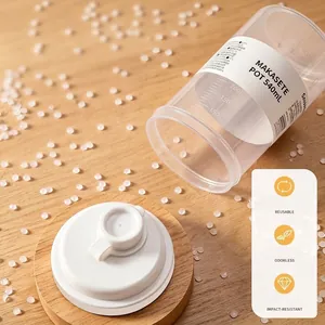 Transparent food-grade ice making cup with 540ml scale marks and white sealed lid