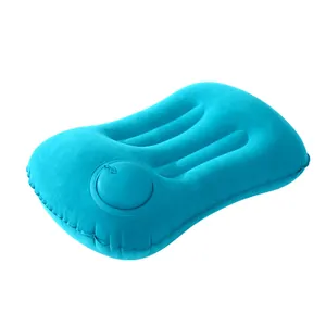 Cojín lumbar inflable portátil para viajes con bomba de aire manual incorporada