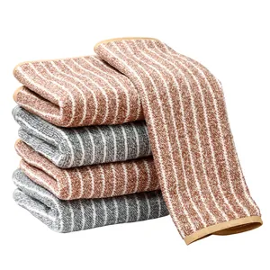 Gestreepte microvezel keukendoeken set van 5