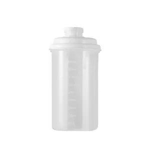 450ml portable food-grade ice cup for DIY drinks with sealed lid and scale markings