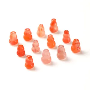 Natural Southern red agate cherry-red small gourd beads for jewelry making and crafts