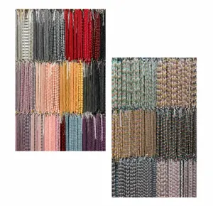 Detailed display of colorful South Sea shell pearls in various sizes for DIY jewelry