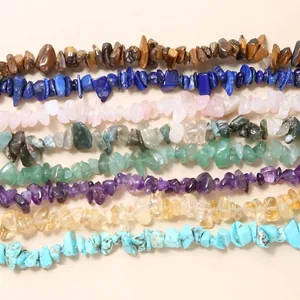 Kleurrijke natuurlijke kristallen chip kralen strengen voor DIY sieraden maken