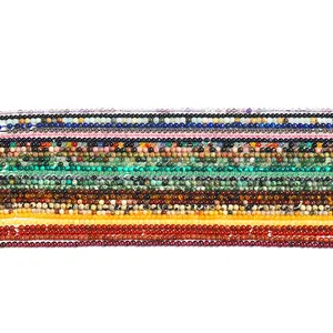 Diverse 2 mm en 3 mm kleine natuurlijke kristal- en agaatkralen voor DIY-sieraden
