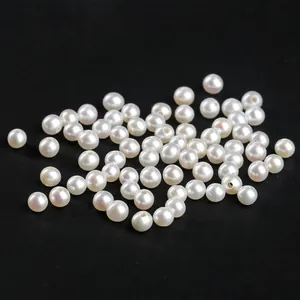 Natuurlijke witte zoetwaterparels losse kralen met hoge glans voor DIY sieraden maken
