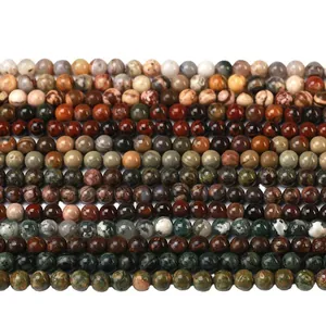Perles en pierre naturelle assorties pour la création de bijoux DIY en diverses couleurs