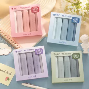 Juego de cintas correctoras degradadas en colores rosa pastel, azul, violeta y verde.