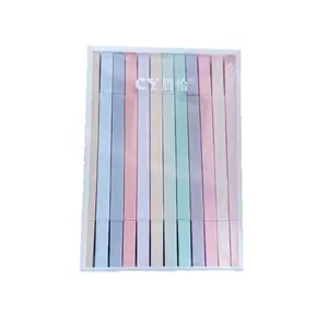 Set of 12 double-headed highlighter pens in soft pastel colors for journaling