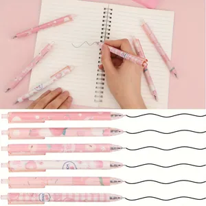 Various peach-themed gel pens with smooth ink flow for journaling and school work