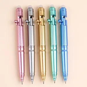 Kreative radierbare Gelschreiber im Scharfschützengewehr-Design in 5 Metallic-Farben.