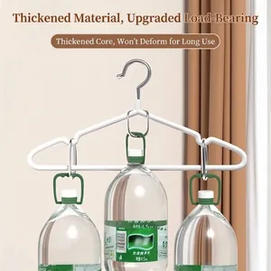 Heavy duty non-slip seamless white clothes hanger with high load-bearing capacity