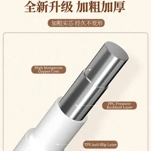 Thickened non-slip clothes hanger showing internal high-manganese copper core structure