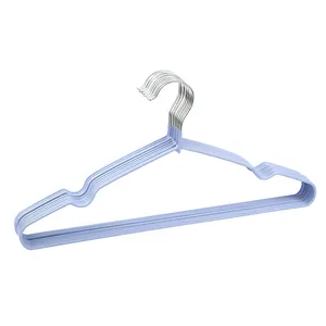 Heavy duty anti-slip clothes hangers with PVC coating for home organization