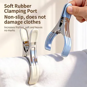 Large heavy-duty windproof clothespins with soft rubber grip for hanging quilts and clothes
