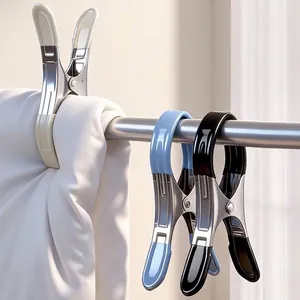 Strong windproof plastic and metal laundry clips for heavy blankets and clothes drying