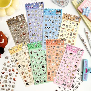 Cute Cartoon Animal Stickers Waterproof PET Decorative Stationery Decals For DIY Scrapbooking Journaling Phone Case Crafting Supplies