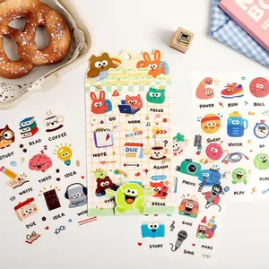 Cute Droplet Star Map cartoon PET sticker sheets for scrapbooking and DIY journals