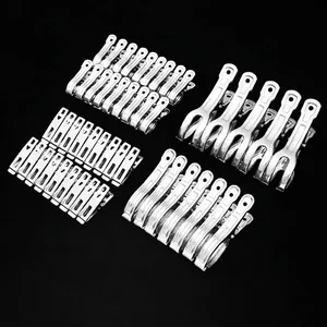 Heavy duty stainless steel clothespins set for windproof laundry and quilt drying