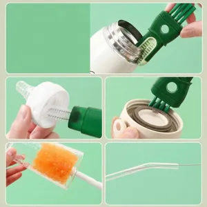 5-in-1 Multifunktions-Flaschen- und Strohhalm-Reinigungsbürsten-Set für Cups