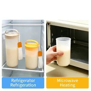 Gobelet à eau portable minimaliste de grande capacité, compatible micro-ondes et frigo
