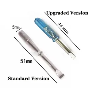 Mini-Edelstahlschlitzschraubendreher 44mm und 51mm für die Schmuckreparatur