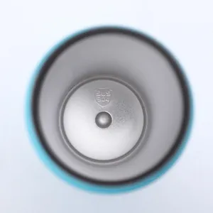 Interior detail of stainless steel insulated cup with food-grade SUS 304 stamp