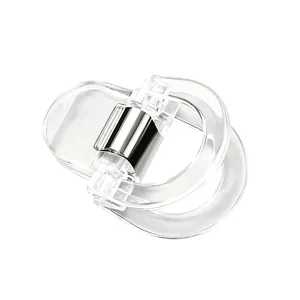 Transparent T-shirt hem adjustment clip for invisible clothing length shortening fix