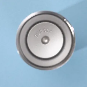 Detailed macro shot of the interior bottom with SUS 304 food-grade stainless steel mark