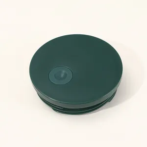 Detailed top-down view of a dark green replacement lid for a 40oz insulated car tumbler