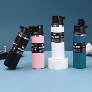 304 Stainless Steel Insulated Sports Water Bottle Large Capacity Portable Vacuum Flask With Handle Leakproof Thermal Cup For Gym Travel Everyday