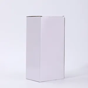 Simple plain white rectangular cardboard packaging box for 40oz vacuum insulated car tumbler