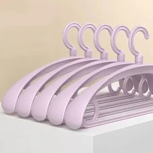 Cintre à Épaules Larges Sans Trace Plastique Antidérapant Robuste pour Garde-Robe Dortoir Étudiant Usage Domestique