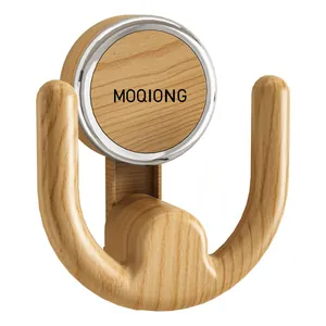 Minimalist vintage wood grain suction cup hook for bathroom and hair accessories