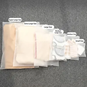 Lot de 6 sacs de rangement de voyage givrés imperméables de différentes tailles pour habits