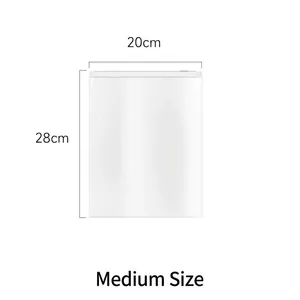 Translucent waterproof travel storage bag for clothes, medium size 20x28cm version.