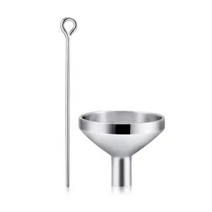 Stainless steel mini funnel and pin kit for filling cremation urn jewelry