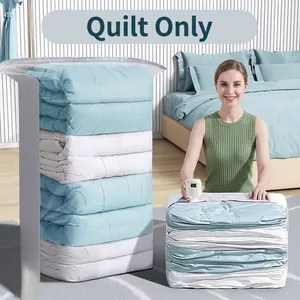 Bolsas de Compresión al Vacío Bolsas de Almacenamiento Ahorro de Espacio para Edredones Mantas Chaquetas Bolsas Selladas Reutilizables