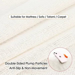 Tapis de préhension en filet blanc antidérapant pour draps et coussins de canapé