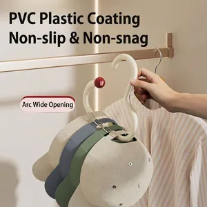 Πολυλειτουργικό άγκιστρο S με επένδυση PVC για την οργάνωση καπέλων και τσαντών σπίτι.