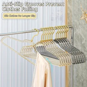 Luxury glitter acrylic hangers set with non-slip grooves and elegant gold hooks