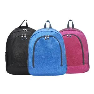 Large capacity glitter backpacks for students in black, blue and vibrant pink colors