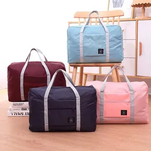 Set of 4 colorful large capacity foldable travel storage bags for clothes and luggage