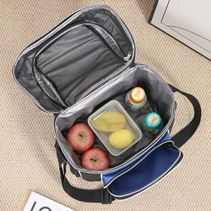 Interior detail of large insulated picnic bag showing the thermal silver foil lining